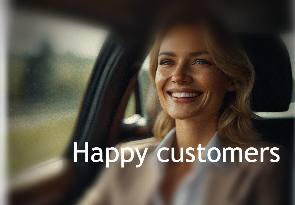 happy customers smiling